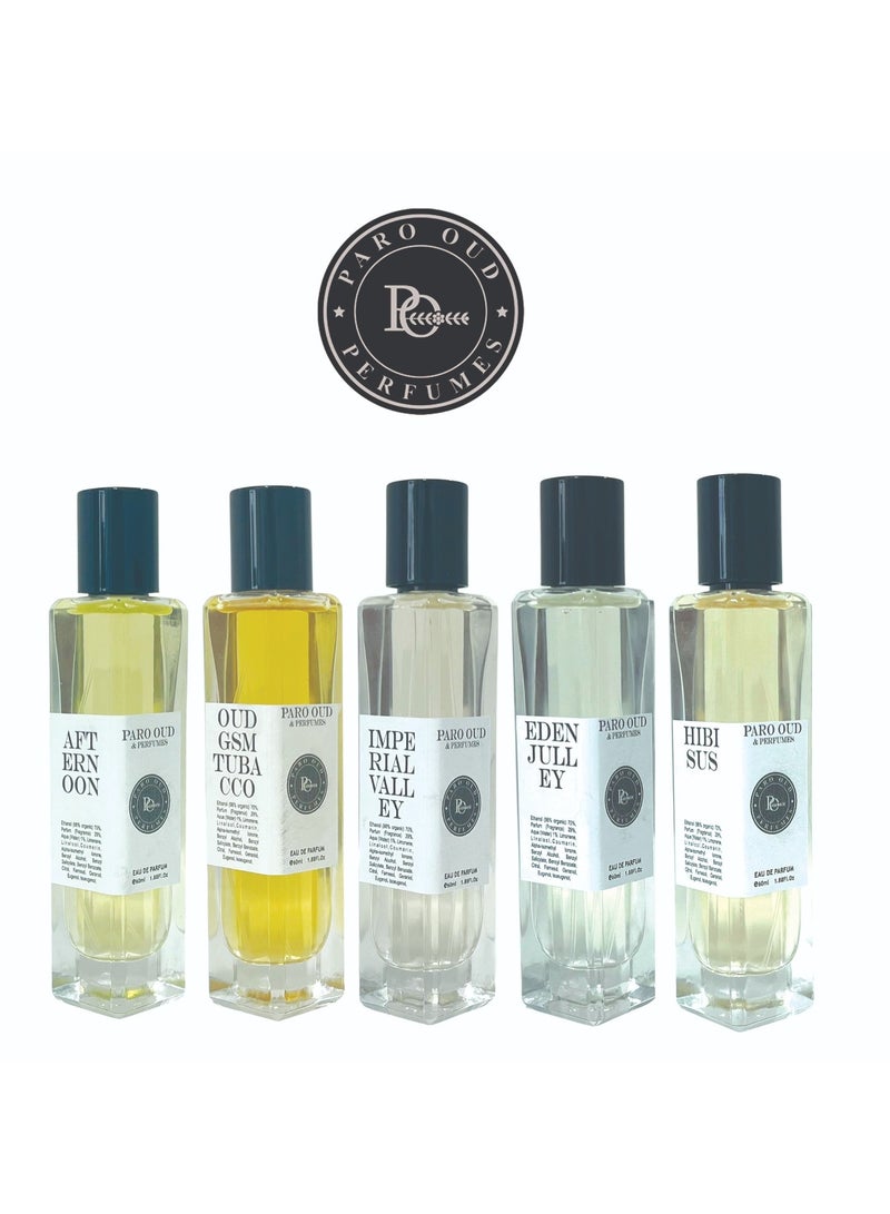 PARO OUD دمج مثالي بين العطور الفرنسية والشرقية - مجموعة حصرية من 5 × 60 مل لك! تجربة جوهر الأناقة والفخامة! - Image 3
