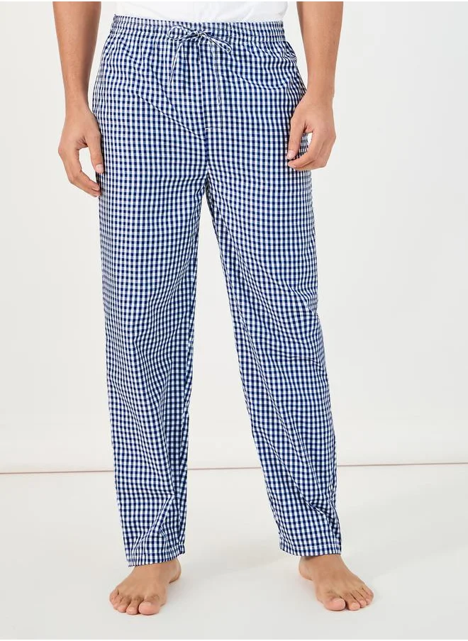 Styli Gingham Checked Woven Straight Pyjama