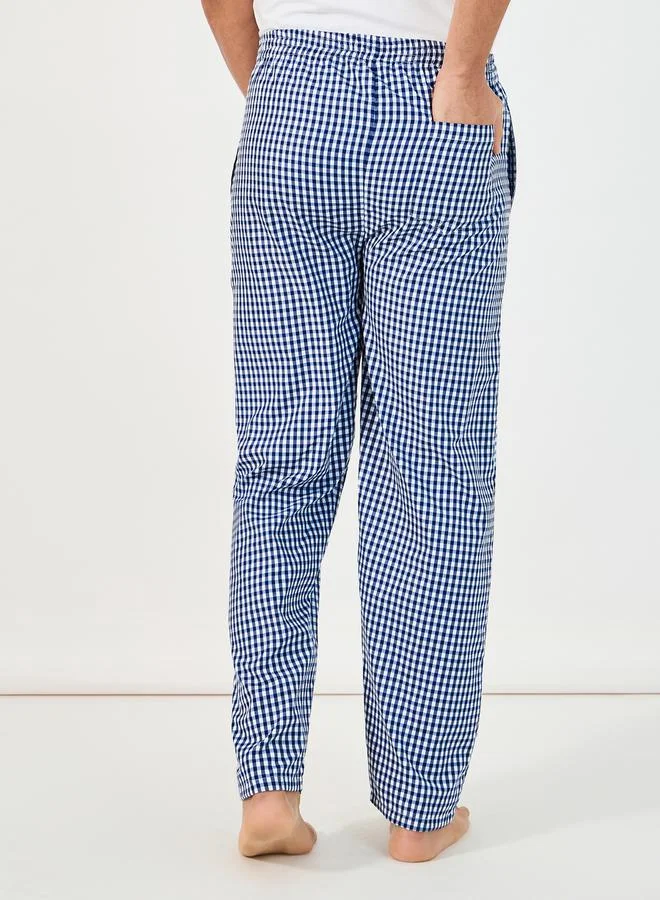 Styli Gingham Checked Woven Straight Pyjama