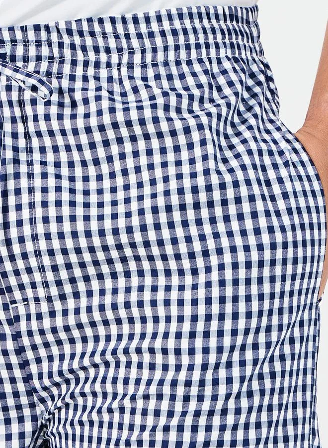 Styli Gingham Checked Woven Straight Pyjama