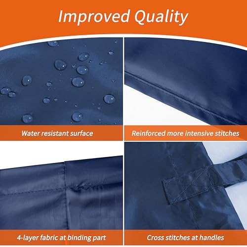 Polecasa Extra Heavy-Duty Laundry Bag 21x24”- Machine Washable Small Storage Bag with Reinforced Handles & Drawstring Closure & ID Tag for College Dorm Travel -Navy - Image 4