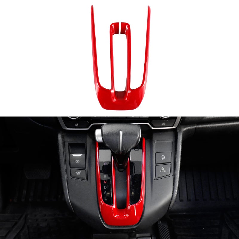 Naisec for Honda 20172022 CRV Accessories Gear Shift Frame Console Panel Trim Red - Image 3