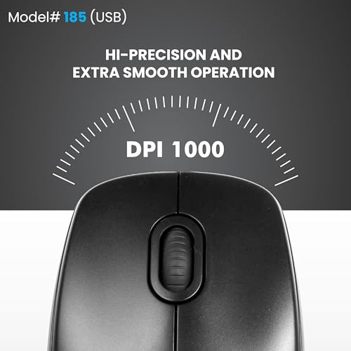 Prodot Wired Keyboard and Mouse Combo I Plug & Play I High Resolution 1000 DPI I 10M Keystrokes I Spill Resistant I Ergonomic Design I 1.2m Cable I Works with Windows, iOS, Linux I 1 Year Warranty - Image 5