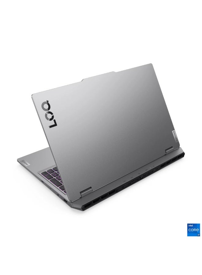 لينوفو لابتوب Lenovo LOQ 15IRX10، معالج Core i7-13645HX، ذاكرة عشوائية 16 جيجابايت DDR5-5600، تخزين 512 جيجابايت SSD M.2 NVMe، بطاقة رسوميات NVIDIA RTX 5060 (سعة 8 جيجابايت GDDR7، سرعة 2497 ميجاهرتز)، نظام تشغيل DOS 83JE01ATED - Image 1