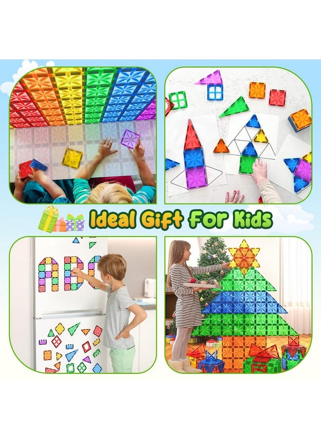 Coodoo - Diamond Magnetic Tiles Kids Toys For Toddlers Stem Magnetic Blocks Building Toys Preschool Sensory Montessori Learning Toys For 3+ Year Old Boys Girls Christmas Birthday Gifts Creative Kids Games - Image 1