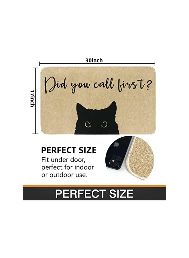 The Bros هل اتصلت أولاً؟ حصائر أبواب مضحكة للدخول الخارجي، حصائر ترحيب خارجية مضحكة مع قاعدة مطاطية غير قابلة للانزلاق، مدخل الباب الأمامي، شرفة 30X17 بوصة - Image 3
