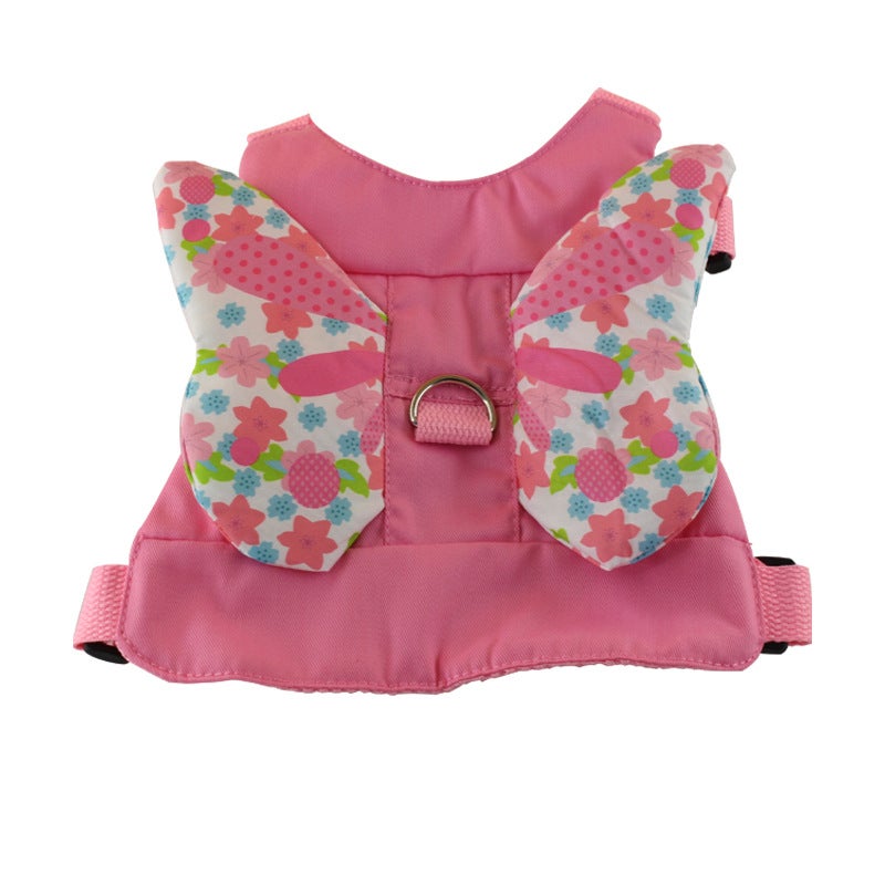 Dudu Bear Child Anti-lost Traction Rope Backpack Pink 