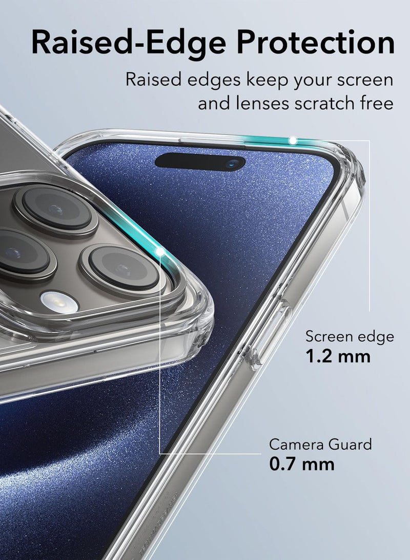 iPhone 14 Pro Max Case, Compatible with MagSafe, Set with 2 Screen Protectors, Shockproof Military-Grade Protection, Yellowing Resistant, Magnetic Classic Hybrid Case , Clear