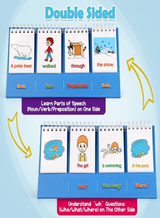 Aizweb Sentence Building for Kids,Speech Therapy Learn to Read for Preschool Kindergarten 1st 2nd Grade Classroom Must Haves,Phonics Reading Learning Games,Special Education for Homeschool Supplies - Image 2