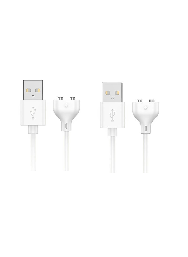 SYOSI Magnetic USB DC Charger Cable 7mm, 2 Pack 2.7ft Replacement Charging Cord, for Rechargeable Toys, Massagers, Electric Toothbrushes, Children's Watches, Dog Trainer, Facial Cleanser, Vibrators - Image 1