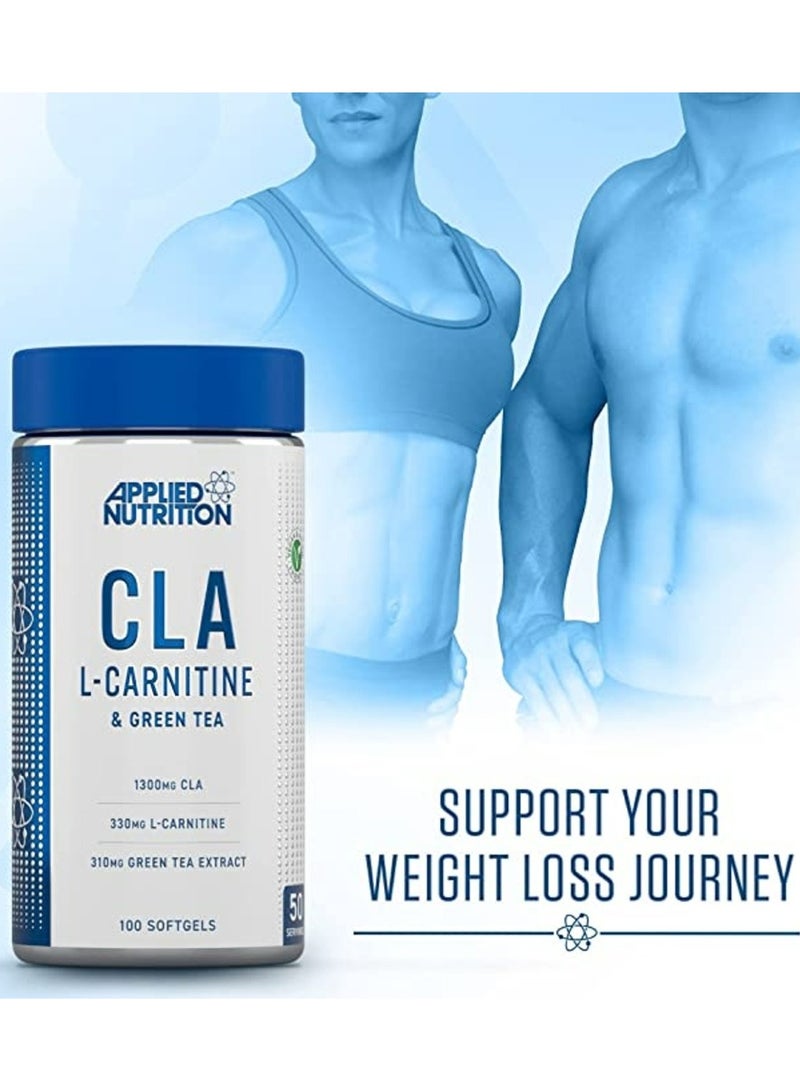 Applied Nutrition CLA L-Carnitine and Green Tea, 100 Softgels - Image 4