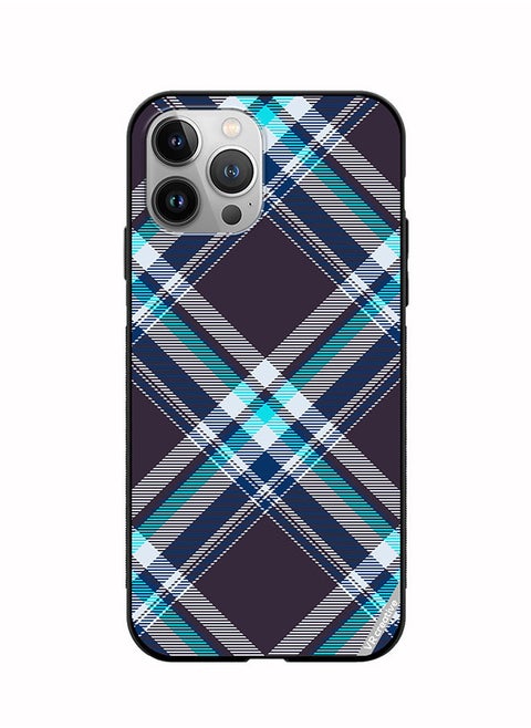 Protective Case Cover For Apple iPhone 11 Pro Max Checkered Design Multicolour