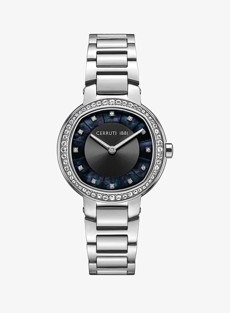 CERRUTI 1881 Bellegra 32mm Black Mother-of-pearl Dial Quartz Analog Watch For Women