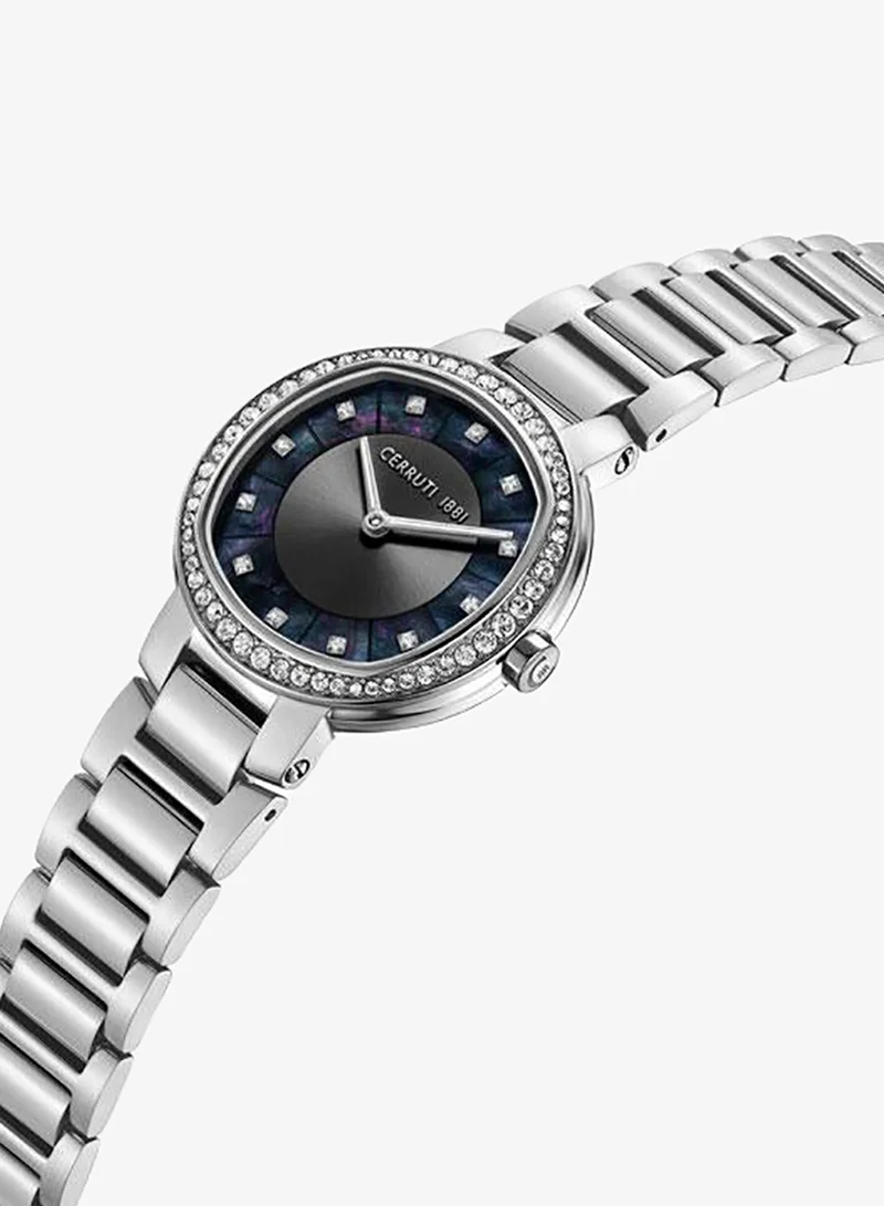 CERRUTI 1881 Bellegra 32mm Black Mother-of-pearl Dial Quartz Analog Watch For Women