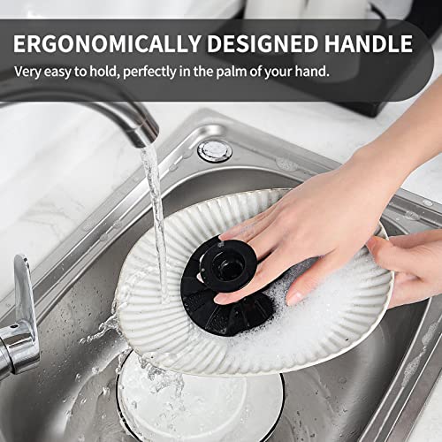 BEAUTAIL Silicone Sponge BEAUTAIL NonScratch Scrub Sponges for Washing Dishes Kitchen Fruit Vegetable Cleaning Brush Long Lasting and Reusable Dishwashing Scrubber Suction Up Hang Designed 1 Pack Black - Image 5