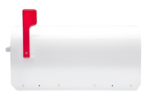 Architectural Mailboxes 5560W-R-10 Sequoia Postmount Mailbox, Large, White, 20. 79 in. x 8. 03 in. x 9. 72 in. - Image 4