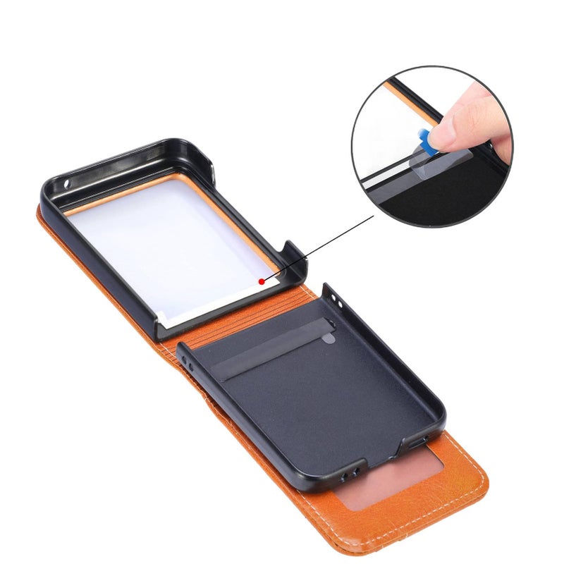 Protective Case | Brown | Plastic | Shockproof Cover for Samsung Galaxy Z Flip 4 - Image 5
