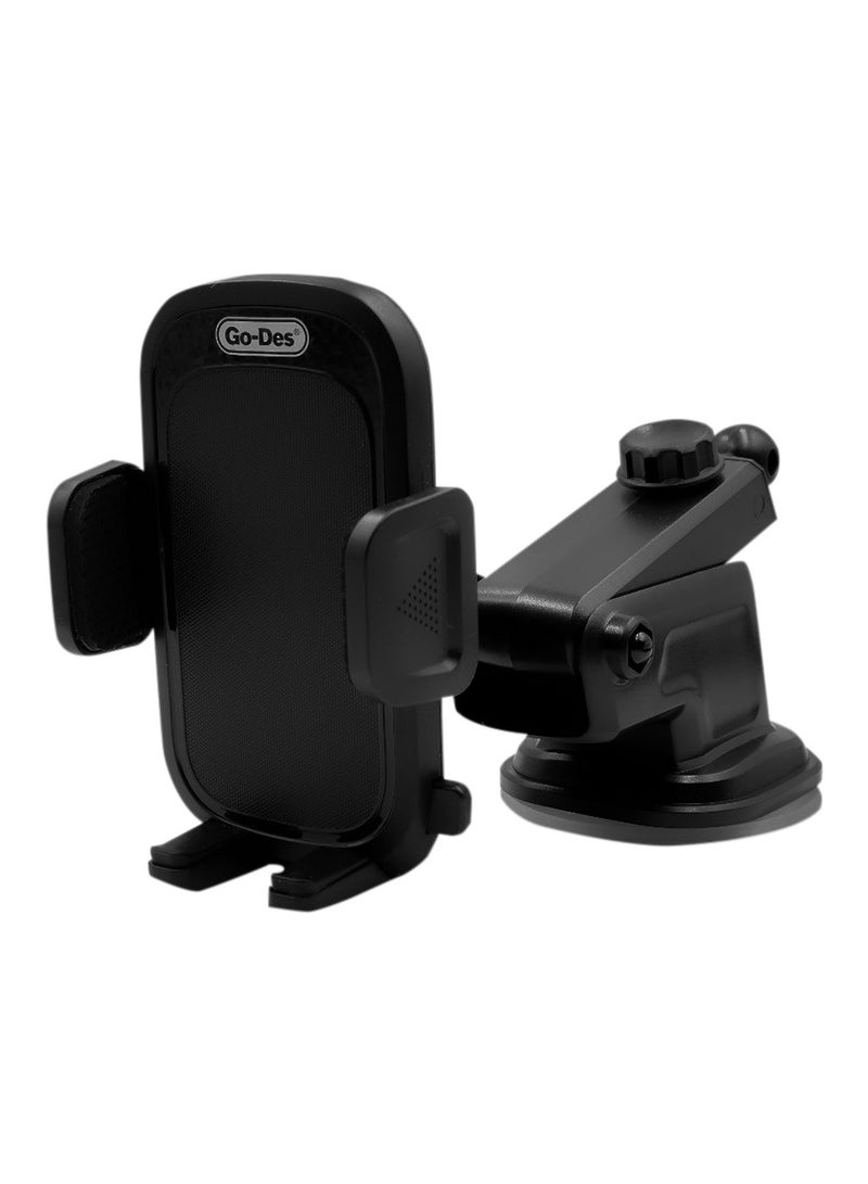 Go-Des GD-HD647 Stretchable Car Mobile Holder with Suction Cup - Multi-Angle Office Cell Phone Holder - Image 2
