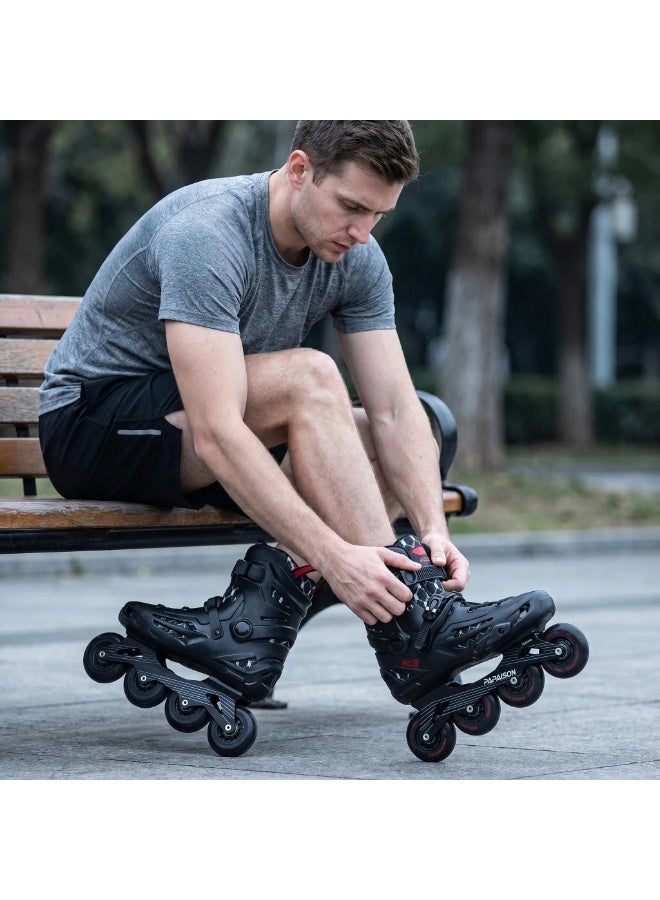 PAPAISON Premium Performance Inline Skates for Adults – Upgraded High-Speed Bearings, Breathable Memory Foam Lining, Durable Carbon Fiber Frame – Ideal for Fitness, Urban Skating & Speed Training - Image 5