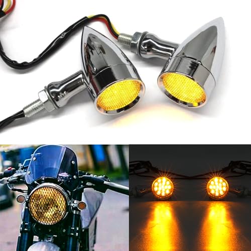 DREAMIZER LED Turn Signals Front Rear 15 LED Motorcycle Lights Super Bright Bulbs Compatible With Harley Honda Yamaha Suzuki and More - Image 2