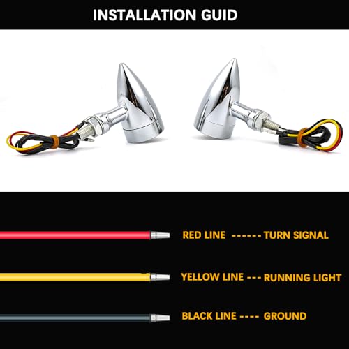 DREAMIZER LED Turn Signals Front Rear 15 LED Motorcycle Lights Super Bright Bulbs Compatible With Harley Honda Yamaha Suzuki and More - Image 5