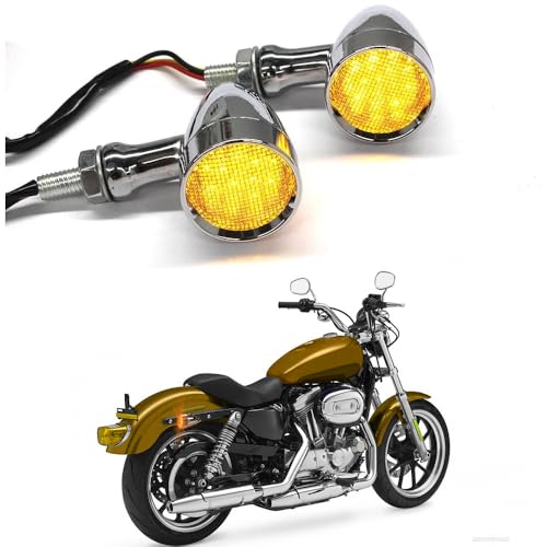 DREAMIZER LED Turn Signals Front Rear 15 LED Motorcycle Lights Super Bright Bulbs Compatible With Harley Honda Yamaha Suzuki and More - Image 1