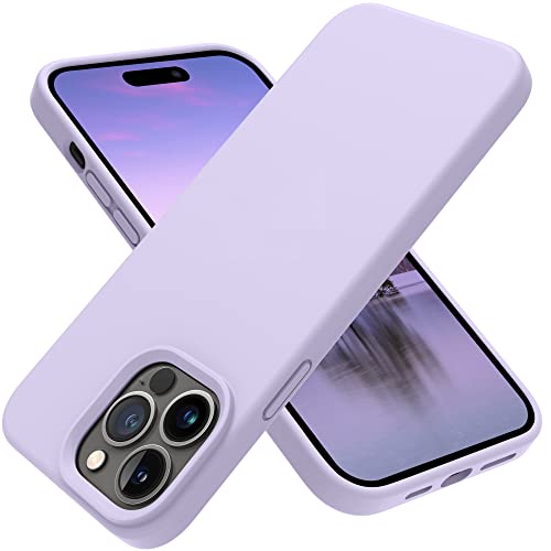 OTOFLY Designed for iPhone 14 Pro Case, Silicone Shockproof Slim Thin Phone Case for iPhone 14 Pro 6.1 inch (Cloud Mauve) - Image 1