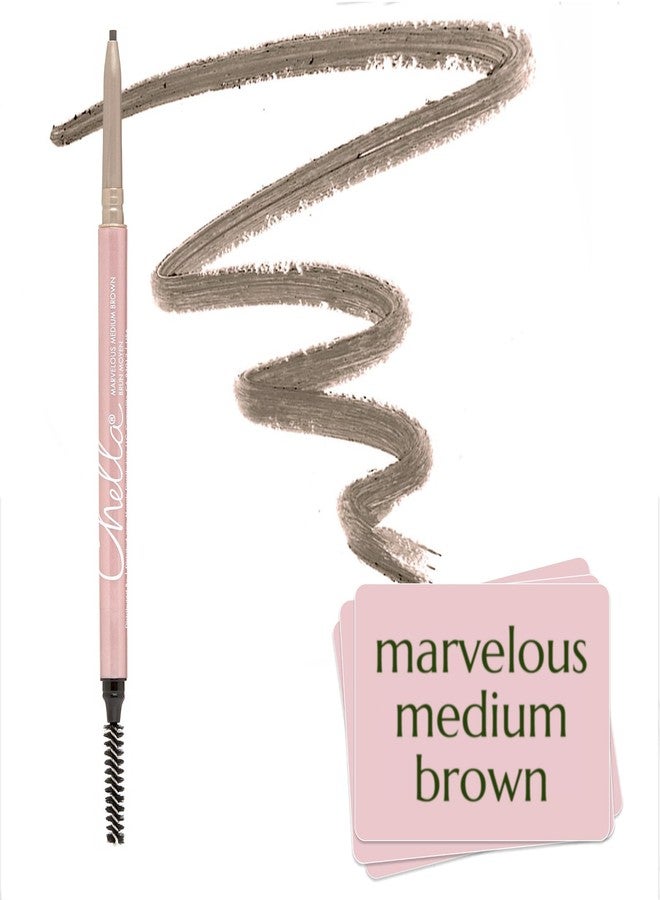 Chella Eyebrow Pencil - Easy-to-Use Brow Definer for Shaping, Filling & Blending - Long-Wear Medium Brown Eyebrow Pencils for Women with Precise Tip (Medium brown) - Image 1