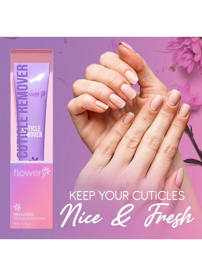 Flowery Cuticle Remover 2In1 Treatment Softens And Removes Dead Skin Cells 0.5 Ounce 1Pack - Image 3
