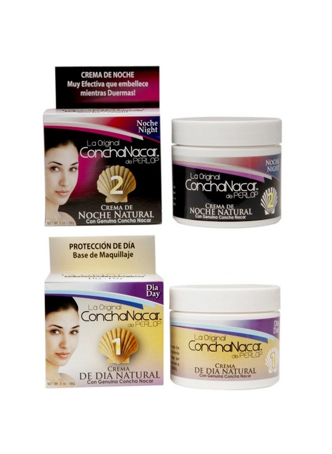 Concha Nacar Concha Nacar Face Cream Combo 1-2 - Day Cream 2oz, Night Cream 2oz - Crema De Dia, Crema De Noche - Para Piel Manchas En Cara - Image 3