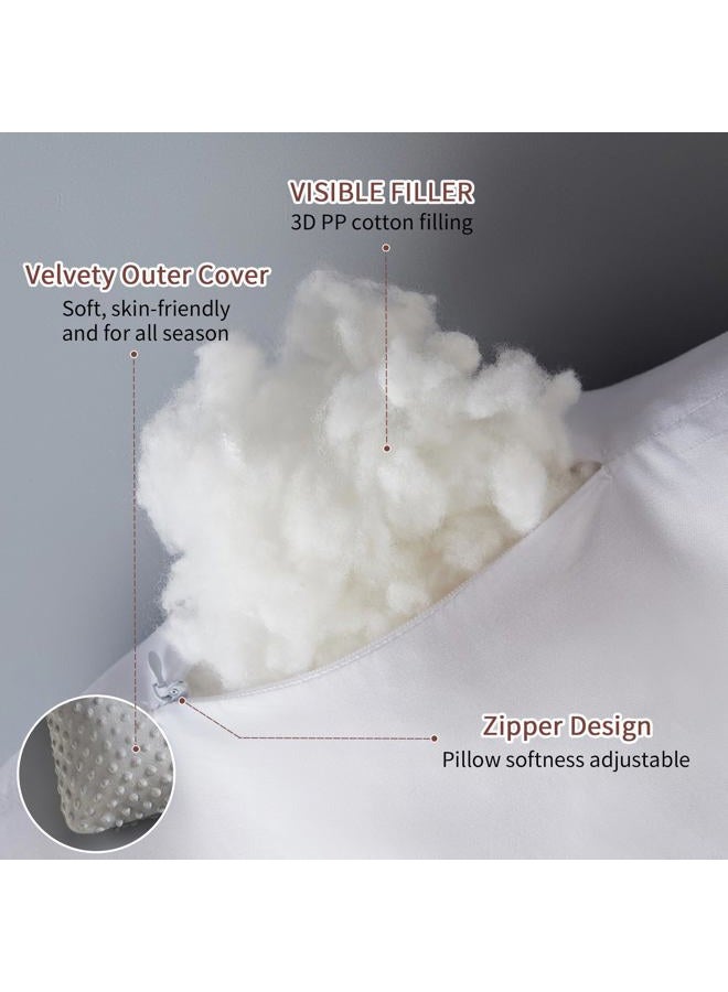 RUSHANPEACE Travel Pillow for Kids Adult, Pillow for Car Sleeping Ultra Large U-Shaped with Removable Soft Cover Support Fix Neck and Body Sitting/Sleeping on The Trip (Grey) - Image 5