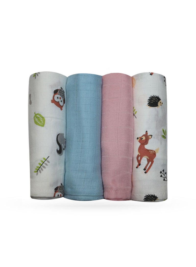 SPACEDOUT MUSLIN SWADDLE BLANKET PACK OF 4 - Image 2
