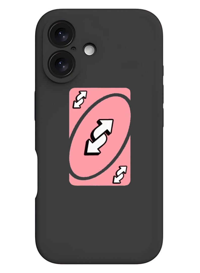 Theodor iPhone 16 Plus Black Protective Slim Fit Case Liquid Silicone Cover with Full Body Protection Anti-Scratch Shockproof Case For iPhone - Uno - Image 1