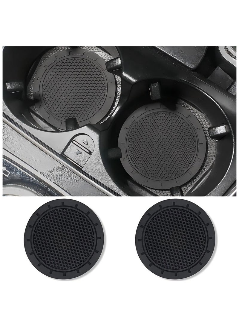 Beauenty Car Cup Holder Coaster, 4 Pcs Non-Slip Universal Insert Coaster, Durable, Suitable for Most Car Interior, Car Accessory for Women Men - Image 2