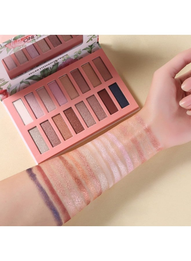 ONLYBETTER Vegan Eyeshadow Palette Nude Eyeshadow Palette 16 Shades Organic Eyeshadow Palette High Pigmented Eyeshadow Palette Colorful Eyeshadow Palette Long Lasting Nude Eyeshadow Shimmer Palette - Image 3