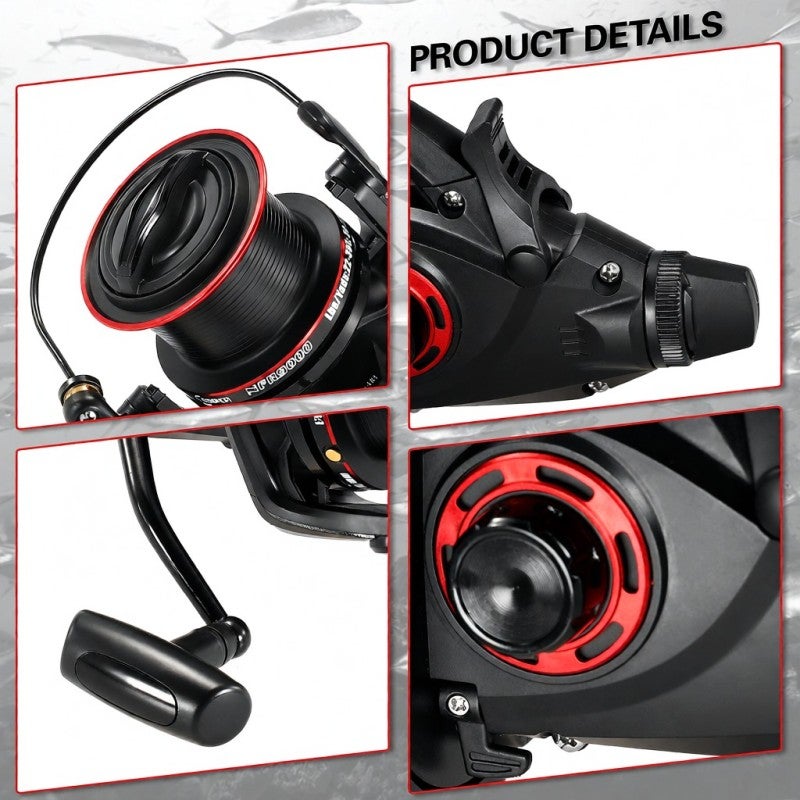 COONOR Fishing Reel with Double Line Cup 12+1BB Gear Ratio 4.6:1 Anti-Explosion Line Design and Powerful Casting Force Double Unloading Force Carp Reel - Image 4