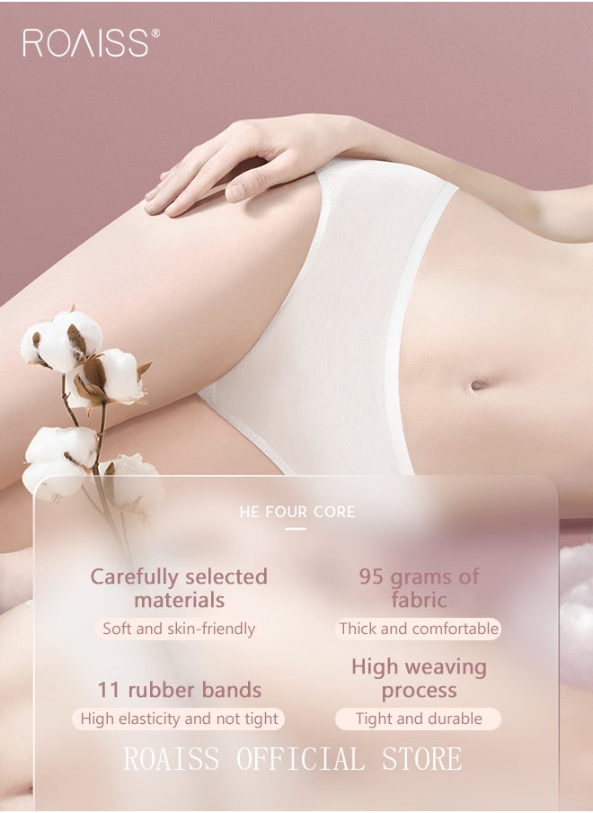 roaiss 10 Pack Set Women's Disposable Briefs Pregnant Confinement Postpartum Sterile High Stretch Panties Mid-waist Hygiene Soft Underpants Individual Package Underwear White  - Image 5