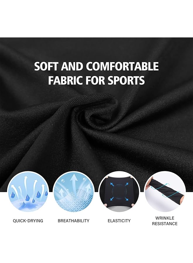 KASTWAVE Compression Shirts for Men Long Sleeve Quick Dry Mens Single Sleeve Compression Shirts 1/2 Single Arm Athletic Base Layer Undershirt Gear T Shirt Single Sleeve Compression Shirt 2 Pcs * L - Image 5