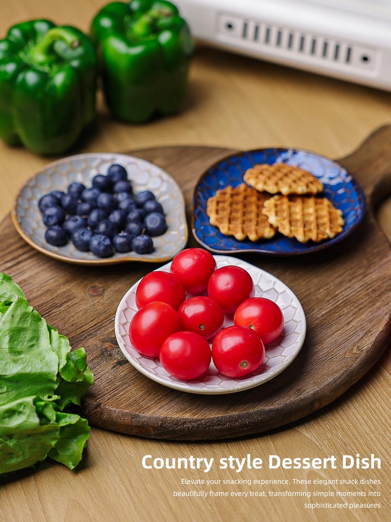 GDCZ Ceramic Dessert Plates, 5.2 Inch Mini Dinner Plates, Dinner Dishes for Cake, Waffle, Snacks Side, Microwave, Oven and Dishwasher Safe, Set of 2 (White) - Image 4