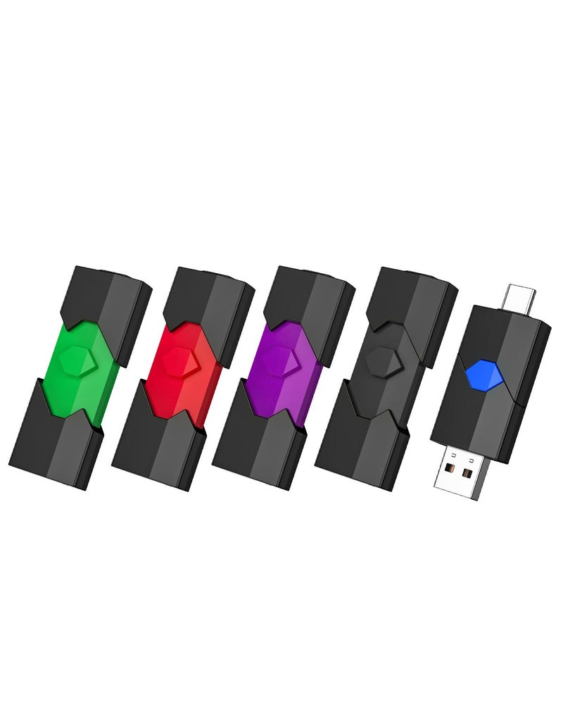 KOOTION 5-Pack USB C Pen Drive 64GB, Ultra Dual Flash Drive Type C 64GB, Memory Stick Type C OTG USB C Drive Storage for Android, PC,Tablet - Image 1
