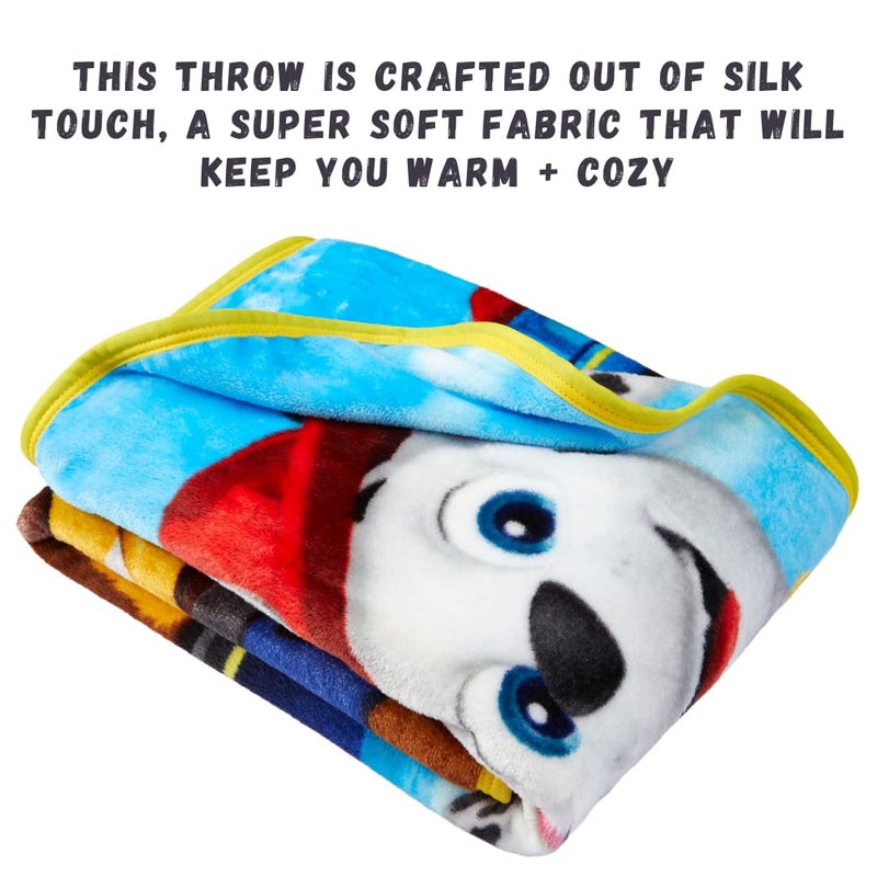 Franco Paw Patrol Kids Bedding Super Soft Silk Touch Throw, 40 in x 50 in, (Official Licensed Product) - Image 3