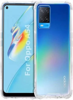 Generic Flexible Transparent Shockproof Slim Case for OPPO A54 4G