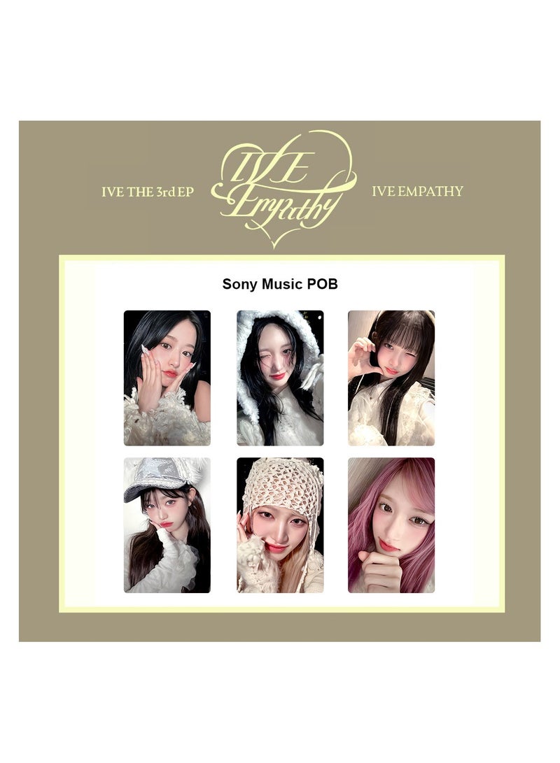 NIBEMINENT 6 Pcs Kpop IVE Empathy Lomo Cards Card For Fans Collection Gifts - Image 1