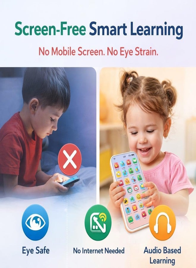 Neel Kids Mobile Phone Toy Kids Learning Musical Phone Toy with 28 Interactive Functions Hindi & English Toddler Learning Phone for Boys & Girls Age 2+ - Image 4