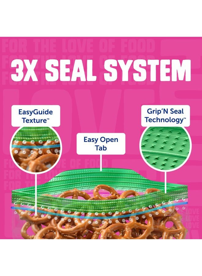 Ziploc Snack Bags for On the Go Freshness, Grip 'n Seal Technology for Easier Grip, Open, and Close, 280 Count - Image 3