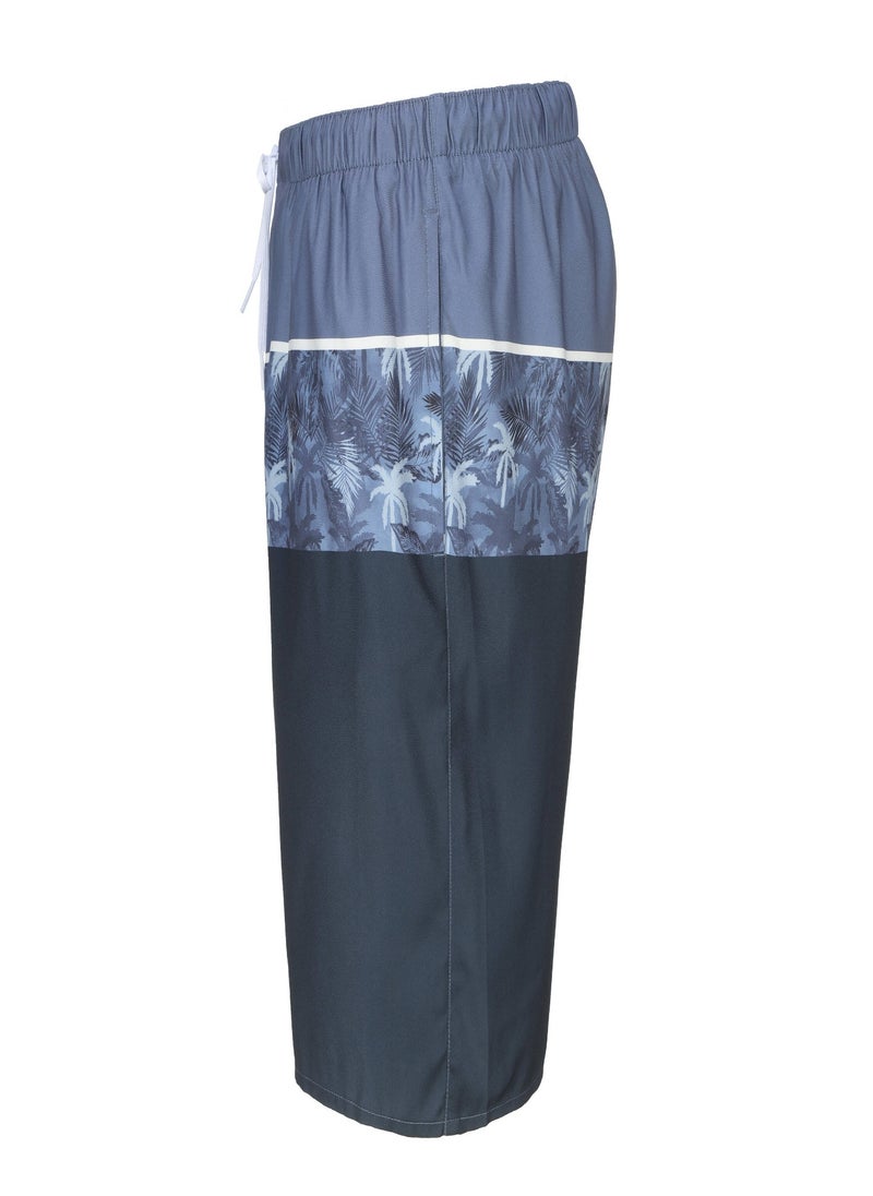 OLAIAN OLAIAN by DECATHLON, Men's surfing boardshorts NAVY PALM  - Image 3