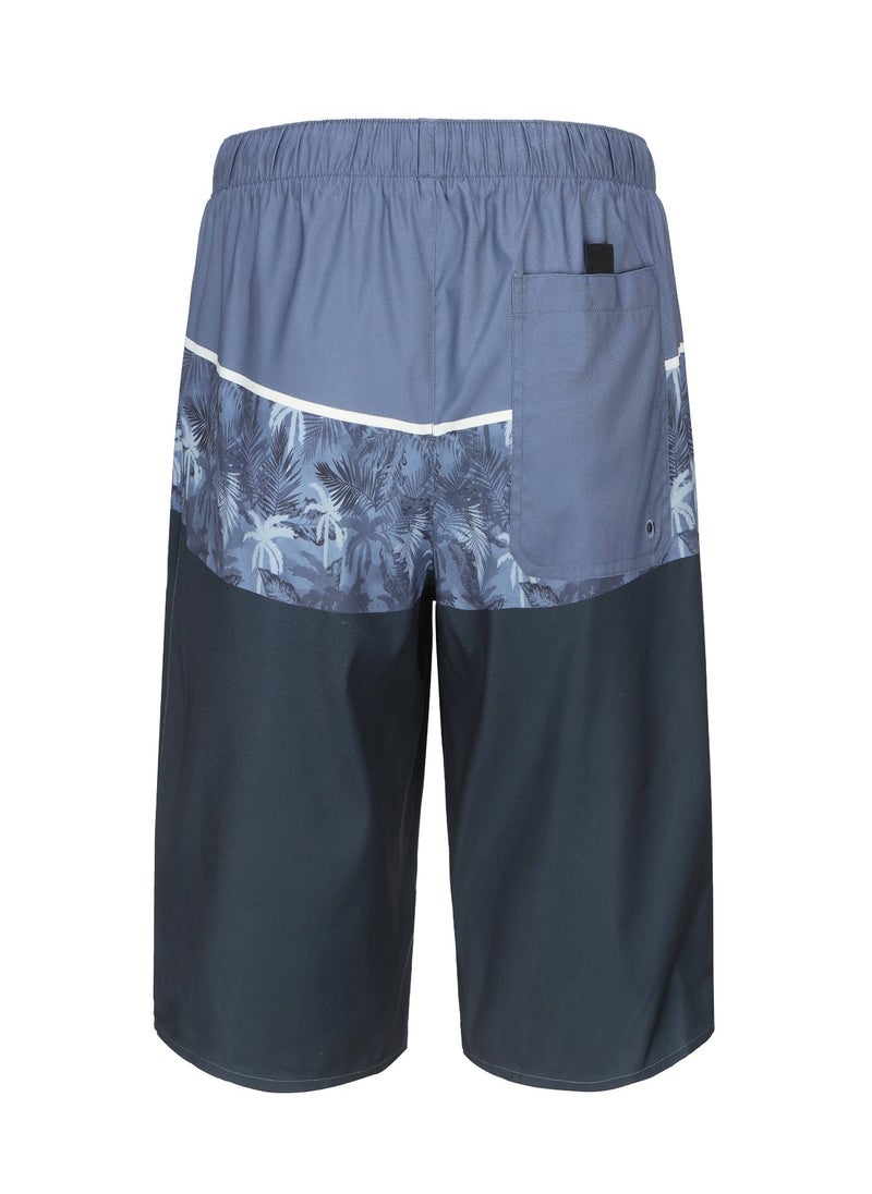 OLAIAN OLAIAN by DECATHLON, Men's surfing boardshorts NAVY PALM  - Image 4