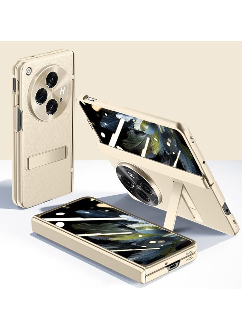 general Oneplus Open/OPPO Find N3 Case, [Full Cover Hinge Protection] Shockproof Leather Protective Phone Case with Screen Protector & Kickstand