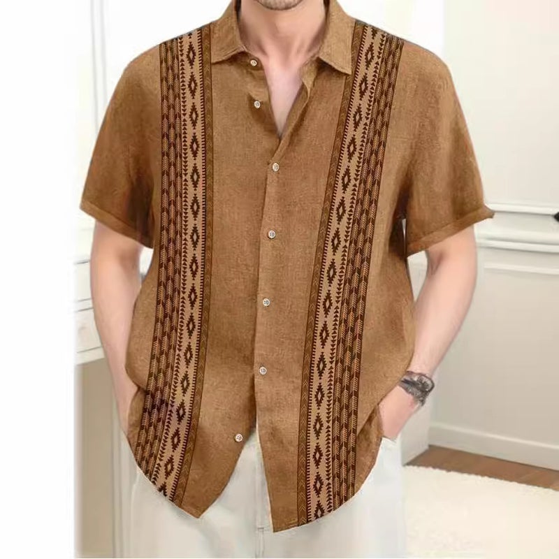 Men'S Short-Sleeved Shirt Summer Youth Shirt Casual All-Match Top Thin Style - Image 4