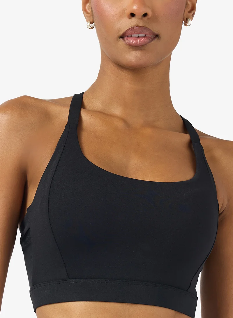 FRWD  Medium Support Sports Bra with Mesh Detail for Women | Best Price UAE